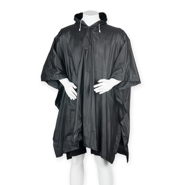 Poncho Impermeável com Capuz Unissexo-Preto-Único-RAG-Tailors-Fardas-e-Uniformes-Vestuario-Pro