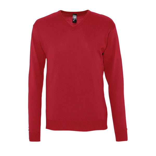 Pullover Galaxia com gola em V para homem-Vermelho - 145-S-RAG-Tailors-Fardas-e-Uniformes-Vestuario-Pro