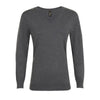 Pullover Gola em V de Senhora-Antracite Matizado - 348-XS-RAG-Tailors-Fardas-e-Uniformes-Vestuario-Pro