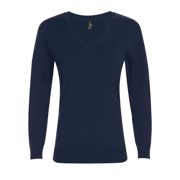 Pullover Gola em V de Senhora-Azul Profundo - 319-XS-RAG-Tailors-Fardas-e-Uniformes-Vestuario-Pro