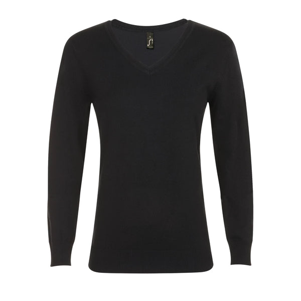 Pullover Gola em V de Senhora-Preto - 312-XS-RAG-Tailors-Fardas-e-Uniformes-Vestuario-Pro