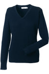 Pullover de Senhora com decote em V-French Azul Marinho-S-RAG-Tailors-Fardas-e-Uniformes-Vestuario-Pro