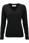 Pullover de Senhora com decote em V-Preto-S-RAG-Tailors-Fardas-e-Uniformes-Vestuario-Pro