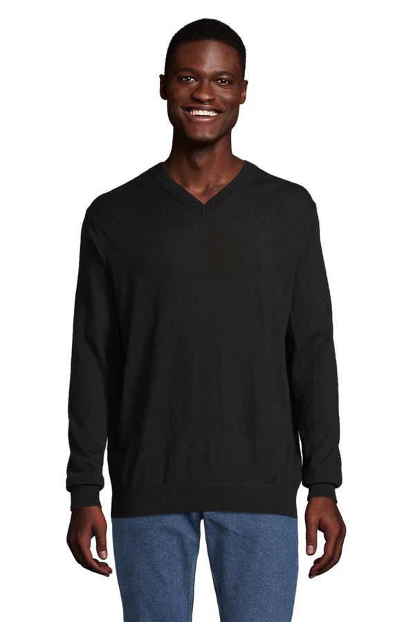 Pulôve MEN decote em V para homem-Preto Profundo - 309-S-RAG-Tailors-Fardas-e-Uniformes-Vestuario-Pro