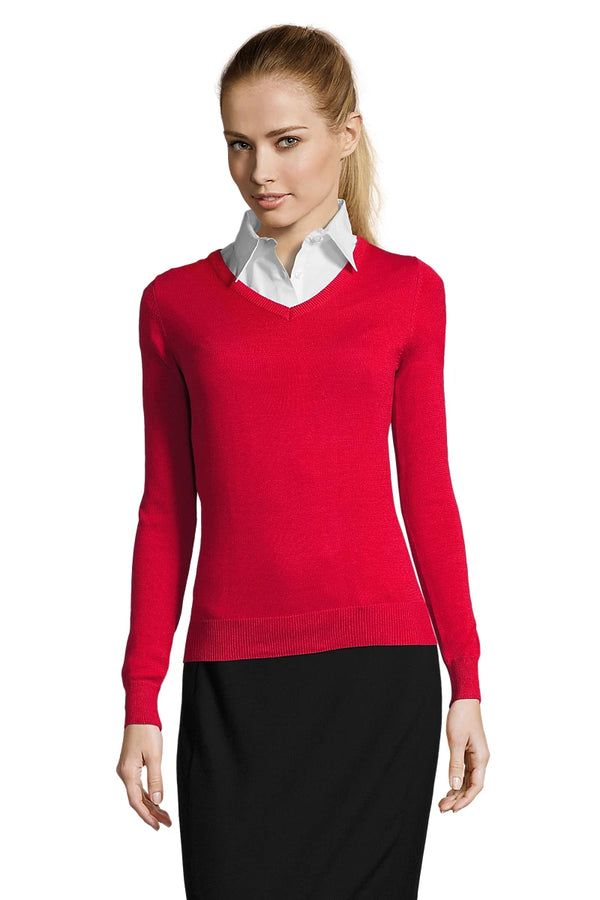 Pulôver Galaxia de Senhora com Gola em V-RAG-Tailors-Fardas-e-Uniformes-Vestuario-Pro