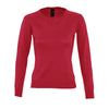 Pulôver Galaxia de Senhora com Gola em V-Vermelho - 145-XS-RAG-Tailors-Fardas-e-Uniformes-Vestuario-Pro