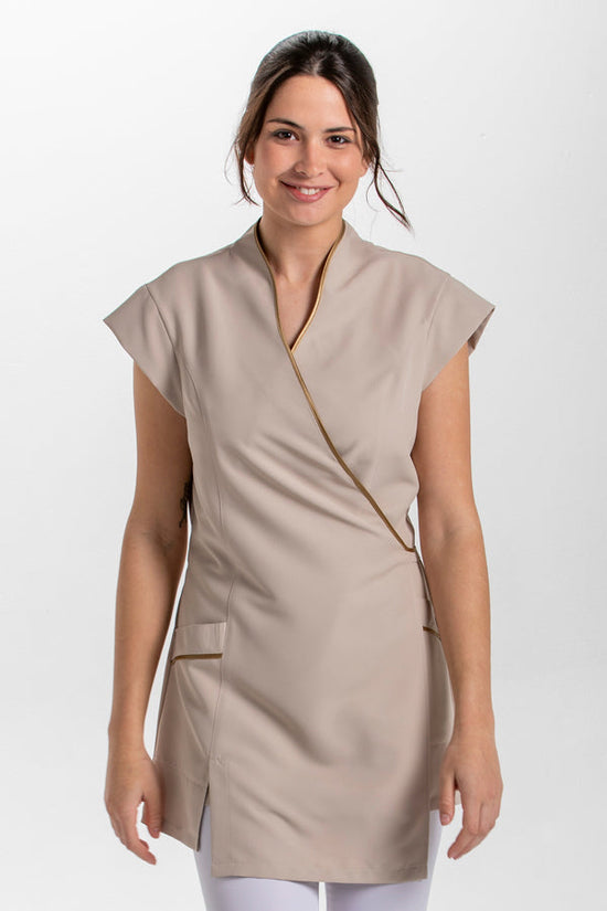 Quimono Tenerife m\curta-Bege-M / (S ao L)-RAG-Tailors-Fardas-e-Uniformes-Vestuario-Pro