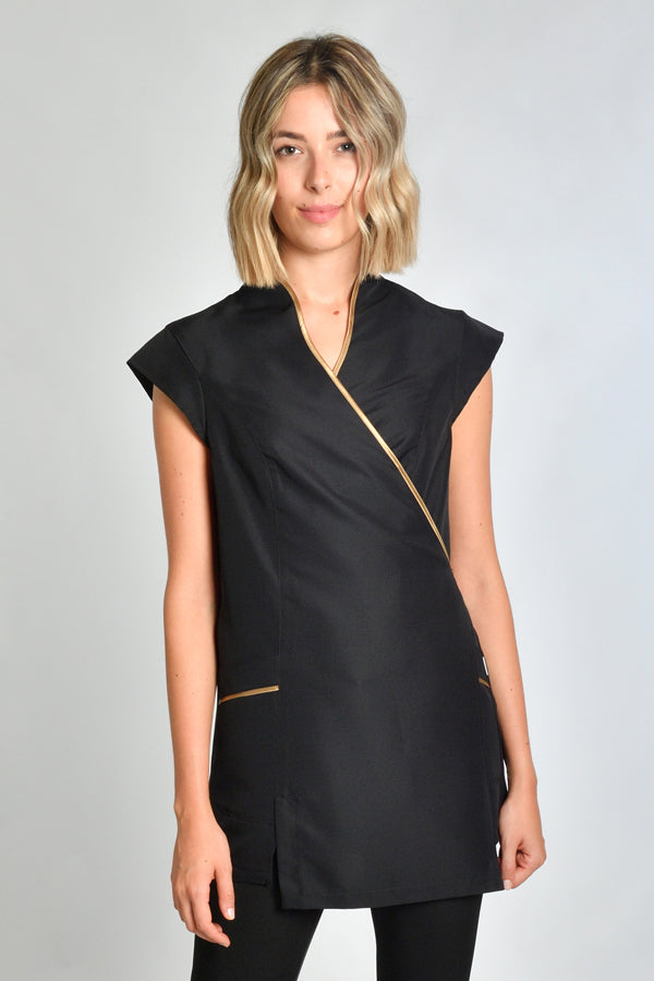 Quimono Tenerife m\curta-Preto - 571-M / (S ao L)-RAG-Tailors-Fardas-e-Uniformes-Vestuario-Pro