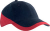 RACING - BONÉ BICOLOR DE 6 PAINÉIS-Azul Marinho / Vermelho-One Size-RAG-Tailors-Fardas-e-Uniformes-Vestuario-Pro