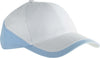 RACING - BONÉ BICOLOR DE 6 PAINÉIS-Branco / Sky Azul-One Size-RAG-Tailors-Fardas-e-Uniformes-Vestuario-Pro