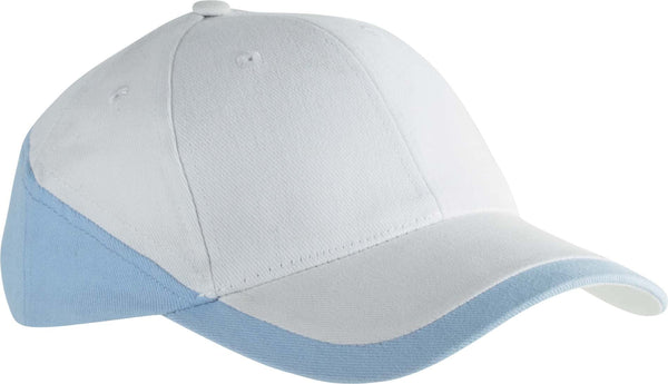 RACING - BONÉ BICOLOR DE 6 PAINÉIS-Branco / Sky Azul-One Size-RAG-Tailors-Fardas-e-Uniformes-Vestuario-Pro