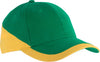 RACING - BONÉ BICOLOR DE 6 PAINÉIS-Kelly Verde / Amarelo-One Size-RAG-Tailors-Fardas-e-Uniformes-Vestuario-Pro