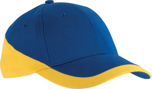 RACING - BONÉ BICOLOR DE 6 PAINÉIS-Royal Azul / Amarelo-One Size-RAG-Tailors-Fardas-e-Uniformes-Vestuario-Pro