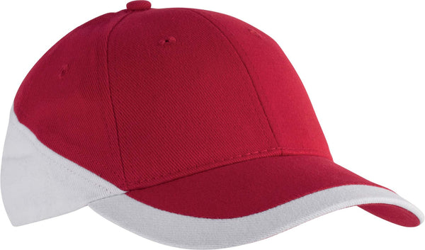 RACING - BONÉ BICOLOR DE 6 PAINÉIS-Vermelho / Branco-One Size-RAG-Tailors-Fardas-e-Uniformes-Vestuario-Pro