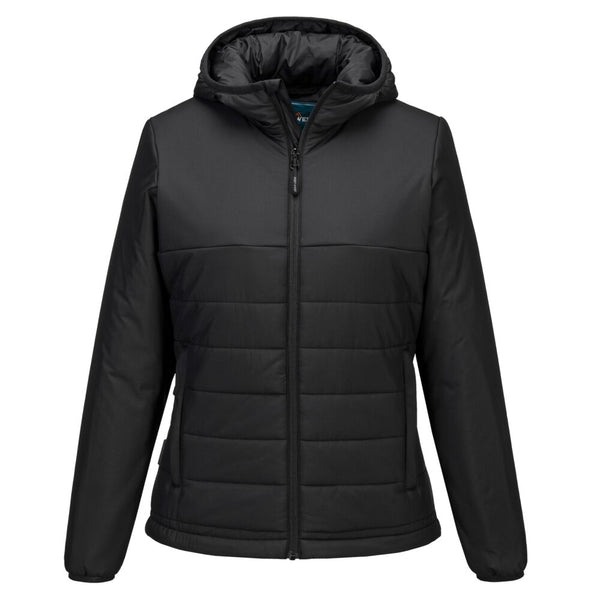 Casaco profissional feminino com capuz e isolamento térmico-Preto-XS-RAG-Tailors-Fardas-e-Uniformes-Vestuario-Pro