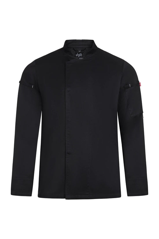 SHIFT - Jaleca de Cozinha Coolmax®-Preto - 00-S-RAG-Tailors-Fardas-e-Uniformes-Vestuario-Pro