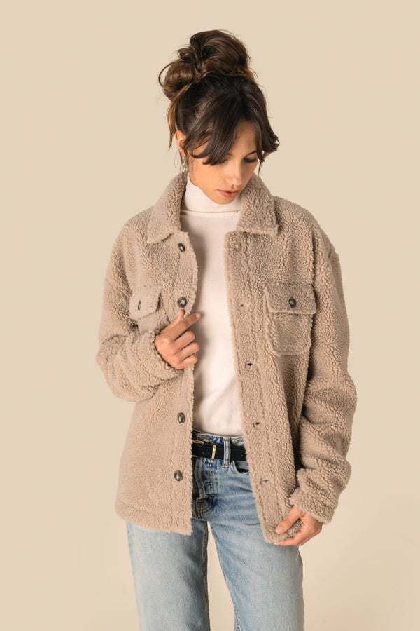 Sobrecamisa com Ombros Descaídos em Sherpa Unissexo-RAG-Tailors-Fardas-e-Uniformes-Vestuario-Pro
