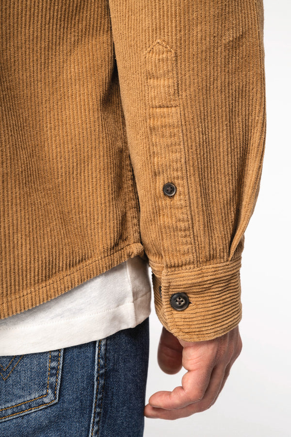 Sobrecamisa de Homem em Bombazine Efeito Lavado
