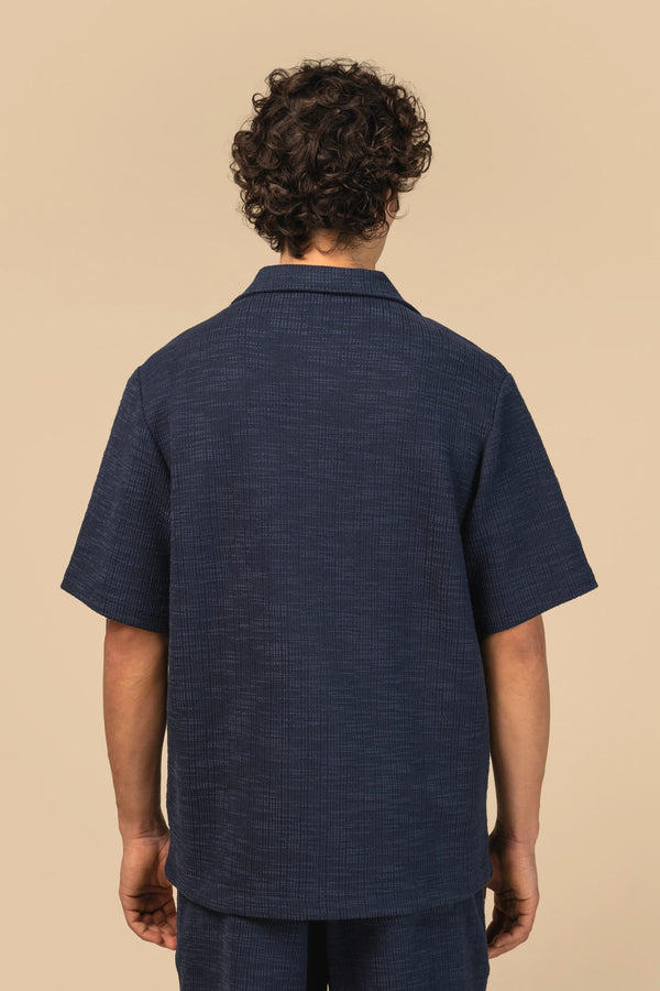 Camisa de Manga Curta Texturada de Homem-RAG-Tailors-Fardas-e-Uniformes-Vestuario-Pro