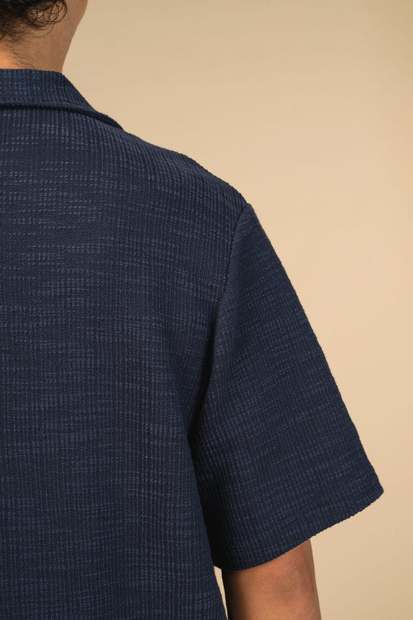 Camisa de Manga Curta Texturada de Homem-RAG-Tailors-Fardas-e-Uniformes-Vestuario-Pro
