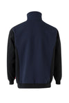 TWO-COLOR SWEATSHIRT WITH HALF CLOSURE