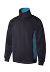 SWEATSHIRT BICOLOR COM MEIO FECHO-Azul Navy-L-RAG-Tailors-Fardas-e-Uniformes-Vestuario-Pro