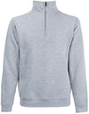 SWEATSHIRT COM 1 /2 FECHO (62-032-0)-Heather Grey-S-RAG-Tailors-Fardas-e-Uniformes-Vestuario-Pro