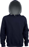 SWEATSHIRT DE CRIANÇA COM CAPUZ EM CONTRASTE-Azul Marinho / Fine Grey-6/8-RAG-Tailors-Fardas-e-Uniformes-Vestuario-Pro