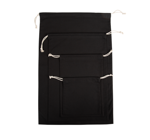 Saco Multiusos em Algodão Biológico-Preto-S-RAG-Tailors-Fardas-e-Uniformes-Vestuario-Pro