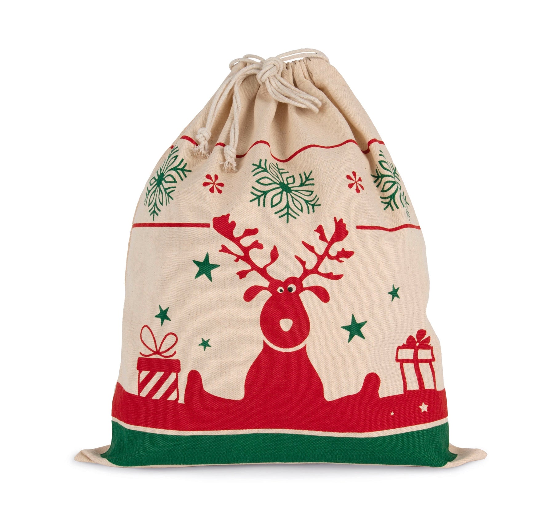 Saco com cordão com motivos de Natal • RAG Tailor's