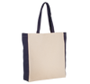 Saco de Compras Bicolor em Algodão Canvas-Natural / Azul Marinho-Único-RAG-Tailors-Fardas-e-Uniformes-Vestuario-Pro