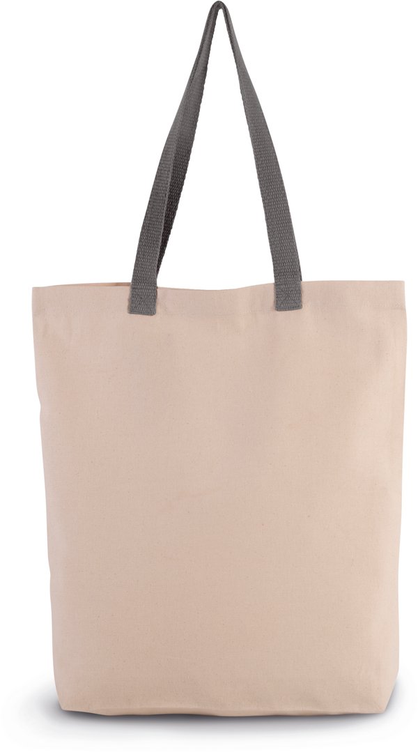 Saco de Compras com Fole e Alças em Contraste-Natural / Cinzento Aço-Único-RAG-Tailors-Fardas-e-Uniformes-Vestuario-Pro