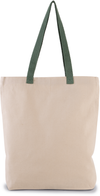 Saco de Compras com Fole e Alças em Contraste-Natural / Verde Claro Empoeirado-Único-RAG-Tailors-Fardas-e-Uniformes-Vestuario-Pro