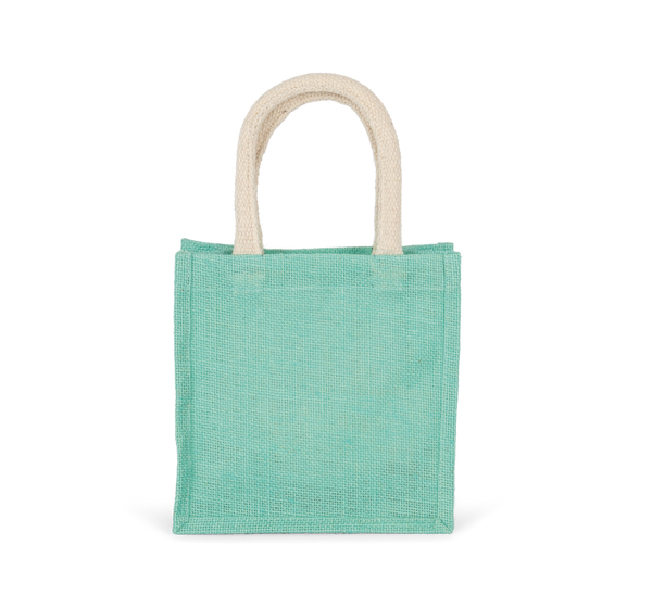 Saco de Compras em Juta Modelo Pequeno-Menta Gelo-Único-RAG-Tailors-Fardas-e-Uniformes-Vestuario-Pro