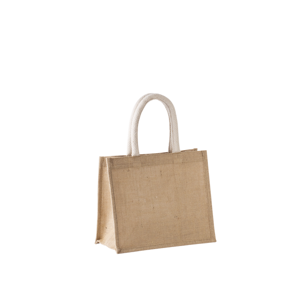 Saco de Compras em Juta com Pegas em Algodão Modelo Médio-Natural-Único-RAG-Tailors-Fardas-e-Uniformes-Vestuario-Pro