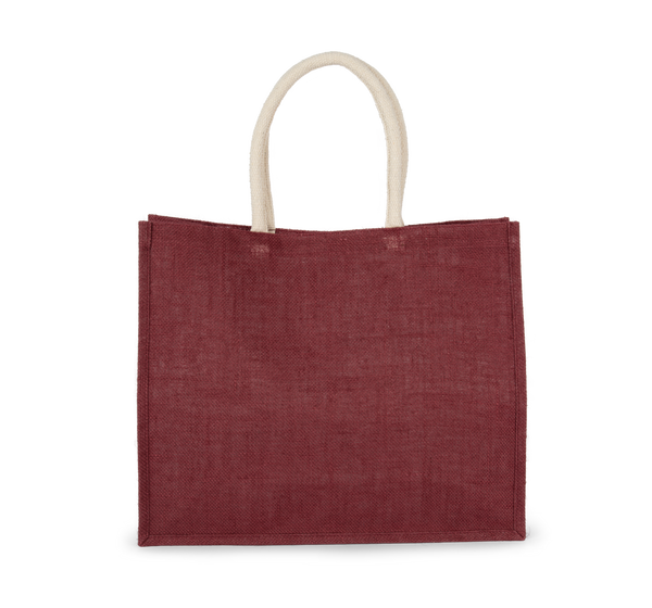Saco de Compras em Juta com Pegas em Algodão Modelo Médio-Pau-Rosa Claro-Único-RAG-Tailors-Fardas-e-Uniformes-Vestuario-Pro