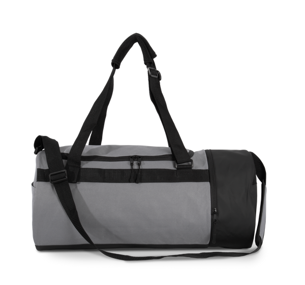 Saco de Desporto Tubular com Compartimento para Calçado-Cinzento Escuro Frio / Preto-Único-RAG-Tailors-Fardas-e-Uniformes-Vestuario-Pro