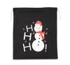 Saco de algodão com cordão, motivo boneco de neve-Black-Único-RAG-Tailors-Fardas-e-Uniformes-Vestuario-Pro