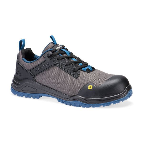 Sapato Baixo em Compósito S3S ESD SR FO-Preto/teal-38-RAG-Tailors-Fardas-e-Uniformes-Vestuario-Pro