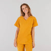Scrub Cirúrgico Senhora c/ Elasticidade 360 Rosalia - Antibacteriano-Amarelo-RAG-Tailors-Fardas-e-Uniformes-Vestuario-Pro