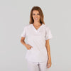 Scrub Cirúrgico Senhora c/ Elasticidade 360 Rosalia - Antibacteriano-Branco-RAG-Tailors-Fardas-e-Uniformes-Vestuario-Pro