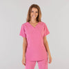 Scrub Cirúrgico Senhora c/ Elasticidade 360 Rosalia - Antibacteriano-Rosa-RAG-Tailors-Fardas-e-Uniformes-Vestuario-Pro