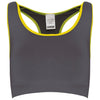 Soutien/Top de desporto sem costuras-Storm Grey / Fluorescent Yellow-XS/S-RAG-Tailors-Fardas-e-Uniformes-Vestuario-Pro