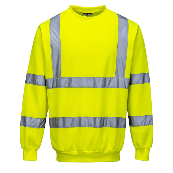 Sweat-Shirt de alta visibilidade-Amarelo-2XS-RAG-Tailors-Fardas-e-Uniformes-Vestuario-Pro