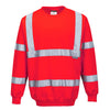 Sweat-Shirt de alta visibilidade-Vermelho-L-RAG-Tailors-Fardas-e-Uniformes-Vestuario-Pro