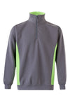 SweatShirt Bicolor c\meio fecho-Cinza/Vrde-XS-RAG-Tailors-Fardas-e-Uniformes-Vestuario-Pro