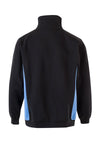 Sudadera bicolor con\media cremallera (2 de 2)