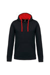 SweatShirt Homem c\capuz em constraste (1 de 2)-Preto/Vermelho-XS-RAG-Tailors-Fardas-e-Uniformes-Vestuario-Pro