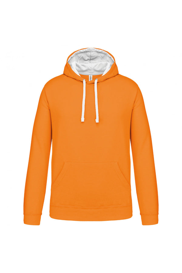 SweatShirt Homem c\capuz em constraste (2 de 2)-Laranja/Branco-XS-RAG-Tailors-Fardas-e-Uniformes-Vestuario-Pro