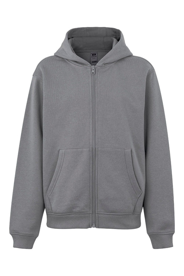 SweatShirt Infantil de fecho c\capuz Alivor (1 de 2)-Heather Grey-1/2-RAG-Tailors-Fardas-e-Uniformes-Vestuario-Pro